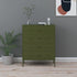 Lady Jillian -  Chest of Drawers Olive Green 80x35x101,5 cm Steel